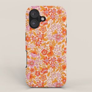 Posey - orange and pink iPhone Case