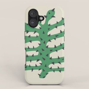 Matisse Inspired Dark Green Shape iPhone Case