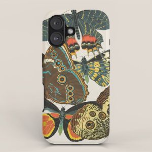 Vintage Butterfly Illustration EA Seguy Papillon iPhone Case