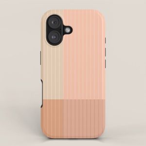 Color Block Line Abstract II Vintage Neutral iPhone Case