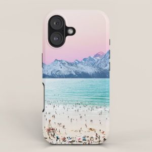 The Island, Pastel Tropical Beach, Travel Nature Landscape, Surrealism Photography Summer iPhone Case