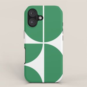 Mid Century Modern Green Square iPhone Case