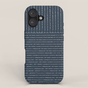 Lines (Annapolis Blue) iPhone Case