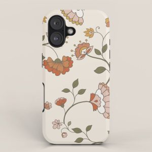 Exotic Orange Chinoiserie iPhone Case
