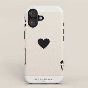 Ace of Hearts Playing Card Art Print Trendy iPhone Case