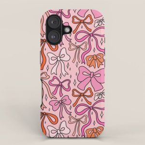 Pink Bow Print iPhone Case