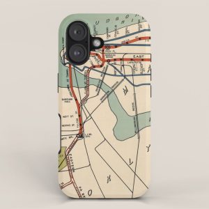 Vintage NYC Subway Map (1918) iPhone Case