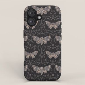 Taxidermy Death Moth at Midnight iPhone Case