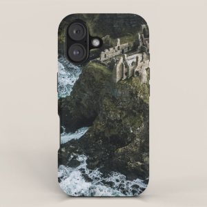 Castle Ruin by the Irish Sea iPhone Case