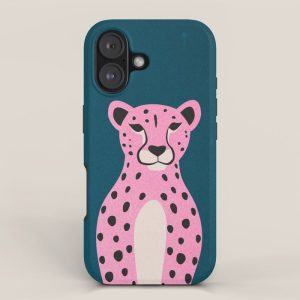 The Stare: Night Race Pink Cheetah Edition iPhone Case