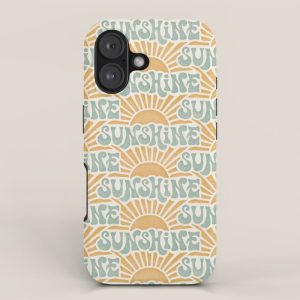 Sunshine - gold and sky blue iPhone Case