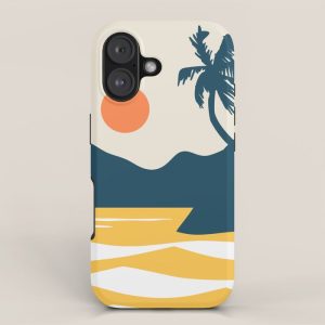 Retro Landscape 02B iPhone Case