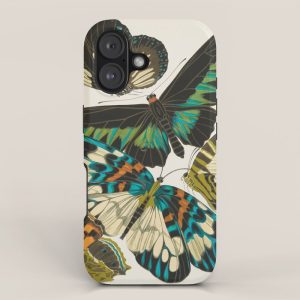 Vintage Butterfly Illustration EA Seguy Papillon iPhone Case