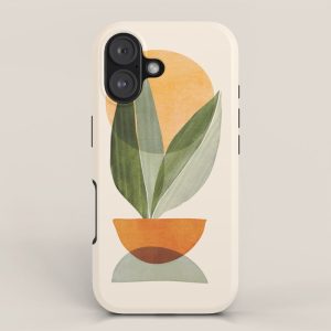 Sunset Stack Abstract Shapes iPhone Case