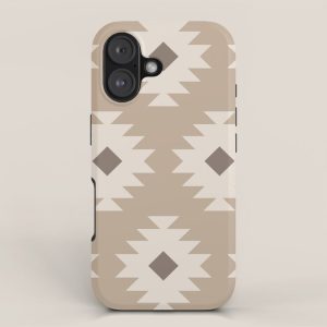 Southwestern Pattern 525 Beige iPhone Case