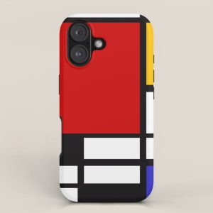 Piet Mondrian - Composition with Red, Yellow, and Blue 1942 Artwork iPhone Case
