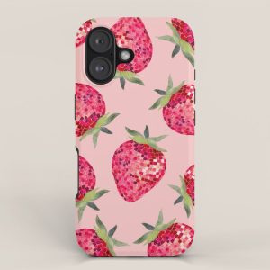 Disco Ball Strawberry iPhone Case