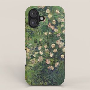 Vincent Van Gogh,Blooming Rose Bush iPhone Case