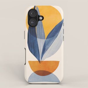 Sunshine Stack / Mid Century Abstract Illustration iPhone Case