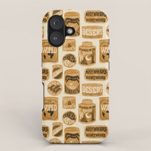 Vagabondâs Cupboard - gold, black, and cream iPhone Case