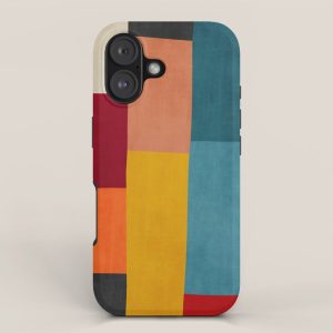 Modern Colorful Patchwork Abstract Art iPhone Case