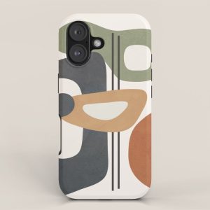 Modern Abstract Shapes 12 iPhone Case