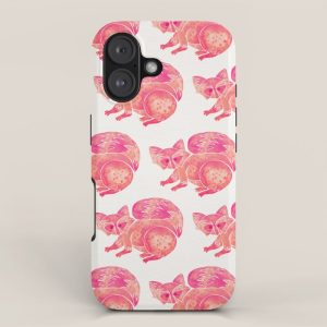 Watercolor Raccoon - Pink Palette iPhone Case