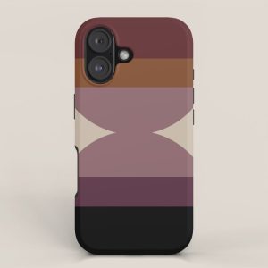 Retro Minimalism - Purple Autumn iPhone Case