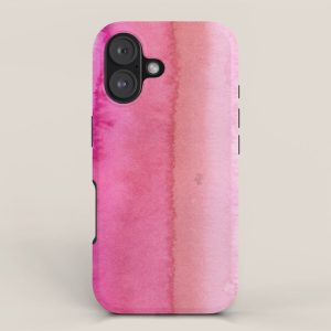 Modern abstract blush pink watercolor paint pattern iPhone Case