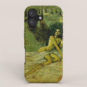Vintage Parisian Green Fairy Absinthe Alcoholic Aperitif Advertisement Poster iPhone Case
