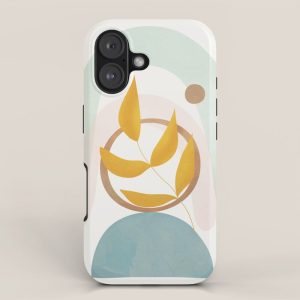 Soft Abstract Shapes 14 iPhone Case