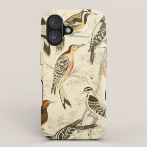 Woodpeckers from The Edinburgh Journal, 1835 (benefitting The Nature Conservancy) iPhone Case