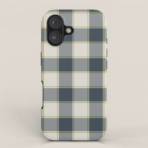 Modern Tartan in Earth Tones iPhone Case