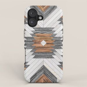 Urban Tribal Pattern No.8 - Aztec - Wood iPhone Case