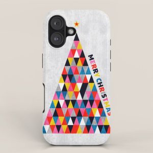Minimalistic christmas tree iPhone Case